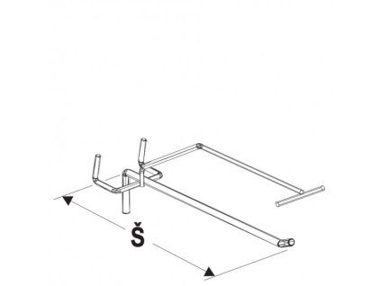 Jednoháček s hrazdou 200 mm