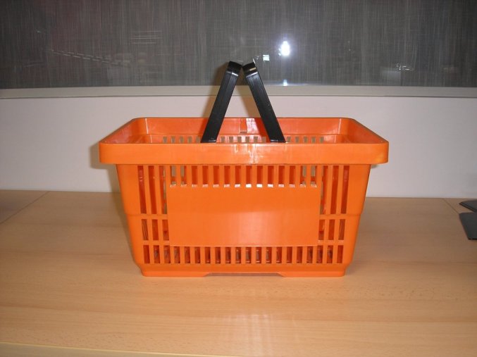 Nákupní košík plastový - 20 l, oranžový