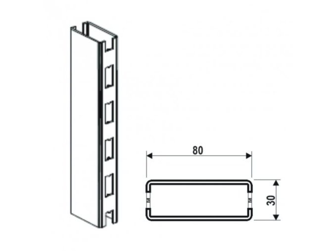 Stojina 80x30 / 1100 mm