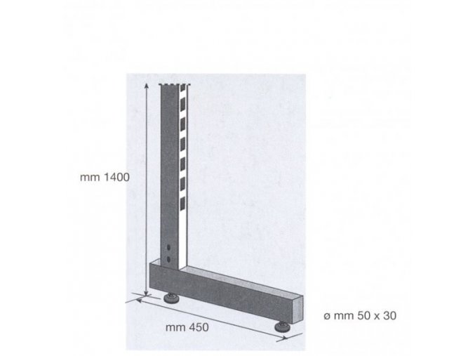 Stojina L 50x30 mm