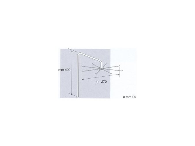 Rameno otočné háčky, průměr 270mm