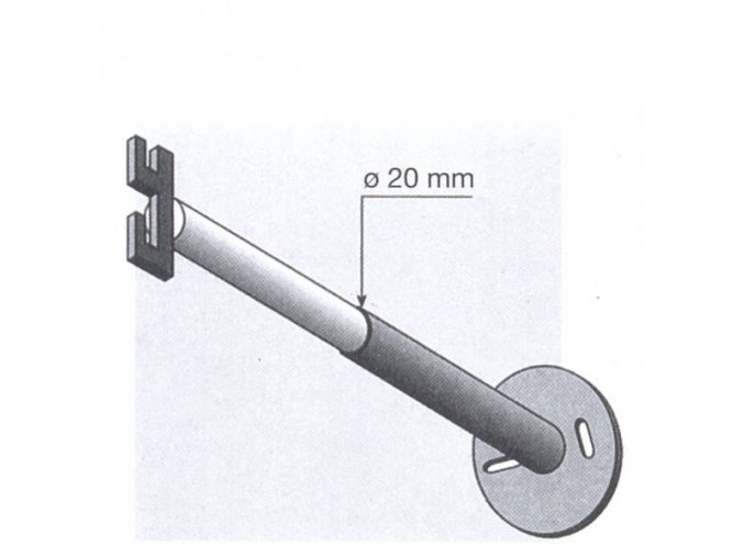 Držák stojiny ke stěně 200-350