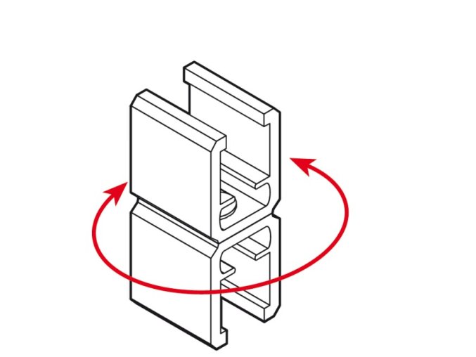 Spojka rámečků otočná