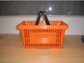 Nákupní košík plastový - 20 l, oranžový