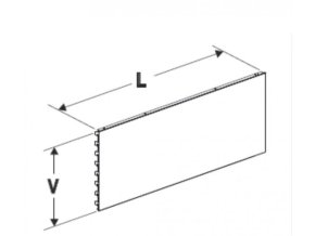 Zadní panel 1330/100 plný