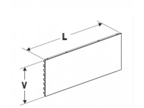 Zadní panel 1330/100 plný