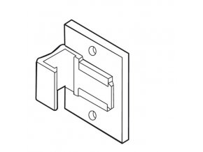 Držák na stěnu čtvercový (šroub)