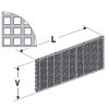 Zadní panel 625/400 děrovaný D