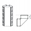 Stojina rohová 90st. 1800 mm