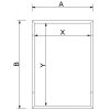 Zaklapávací rám 50 x 70 profil 25 zkosené rohy