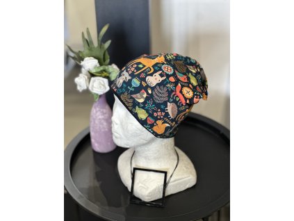 Čepice - zvířátka + černá