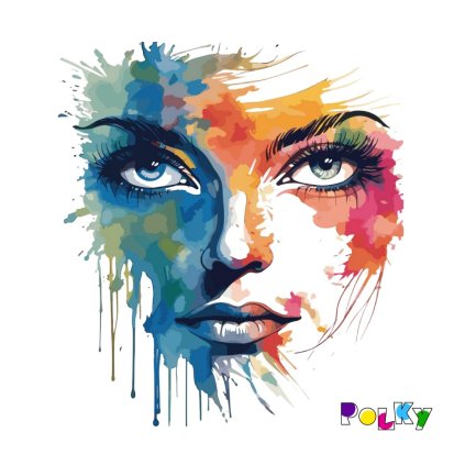 obličej v barvách web