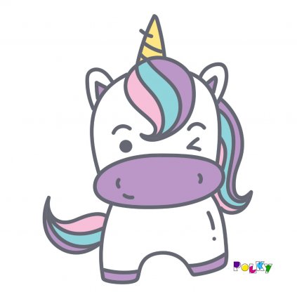 Jednorožec 1 23,5x30 cm