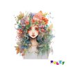 víla s květinami ve vlasech M 16x22cm web
