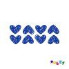 modré srdce dlouhé M 16x22cm web