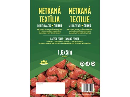 Netkaná textília ČIERNA