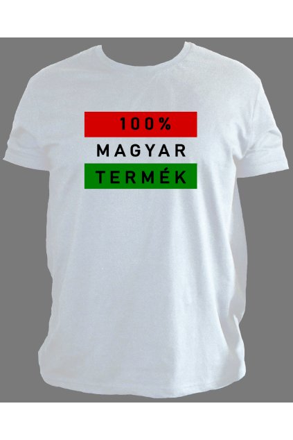 100% MAGYAR TERMÉK FÉRFI FEHÉR