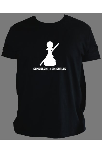 Gondolom nem Gyalog Férfi Fekete