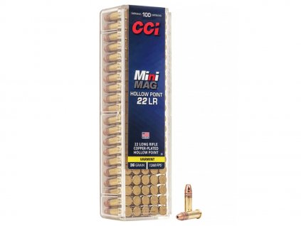 22LR CCI Mini Mag HP 36gr 2,33g Copper Plated HP 100ks 0031 b