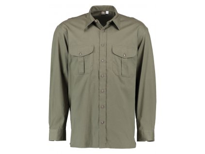 Pánska košeľa zelená hladká -120001-0745/56