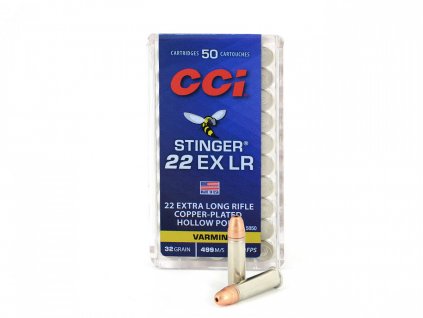 22EXLR CCI Stinger 32gr 2,07g Copper Pated HP 50ks 5050 b
