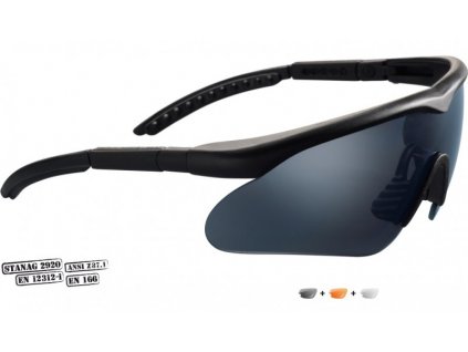 Swiss Eye Raptor (10161), čierny rám - strelecké okuliare