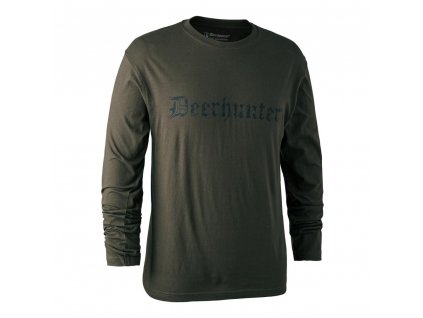 DEERHUNTER Logo T Shirt L/S - nátelník s nápisom