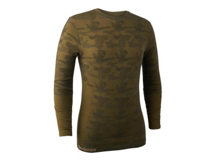 DEERHUNTER Camou Wool Underwear Shirt - merino nátelník