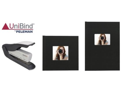 UniBind set - Stapler (sešívačka) + desky knih 20x20 a 20x30 cm