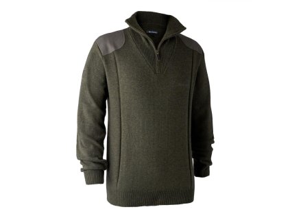 DEERHUNTER Sheffield Knit with Zip Neck - pletený sveter