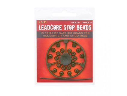 ESP Leadcore Stop Bead Weedy Green - stopery