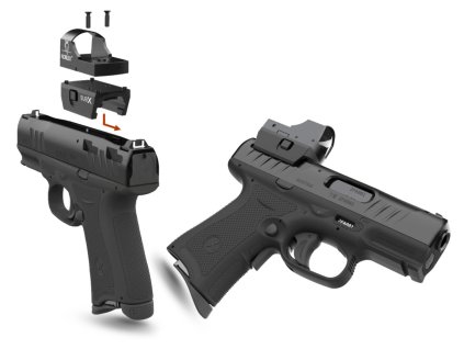 Pištoľ BUBIX BRO Optic-Ready, kal. 9x19, Black + Optic-Adapter X1 zdarma