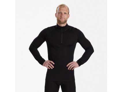 DEERHUNTER Quinn Merino Zip Undershirt - merino nátelník