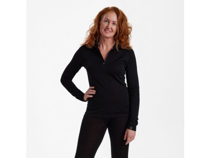 DEERHUNTER Lady Quinn Merino Half Zip Undershirt - termoprádlo