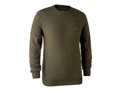 DEERHUNTER Kingston Knit O Neck - merino sveter