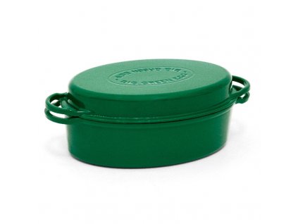 Pekáč liatinový oválny zelený