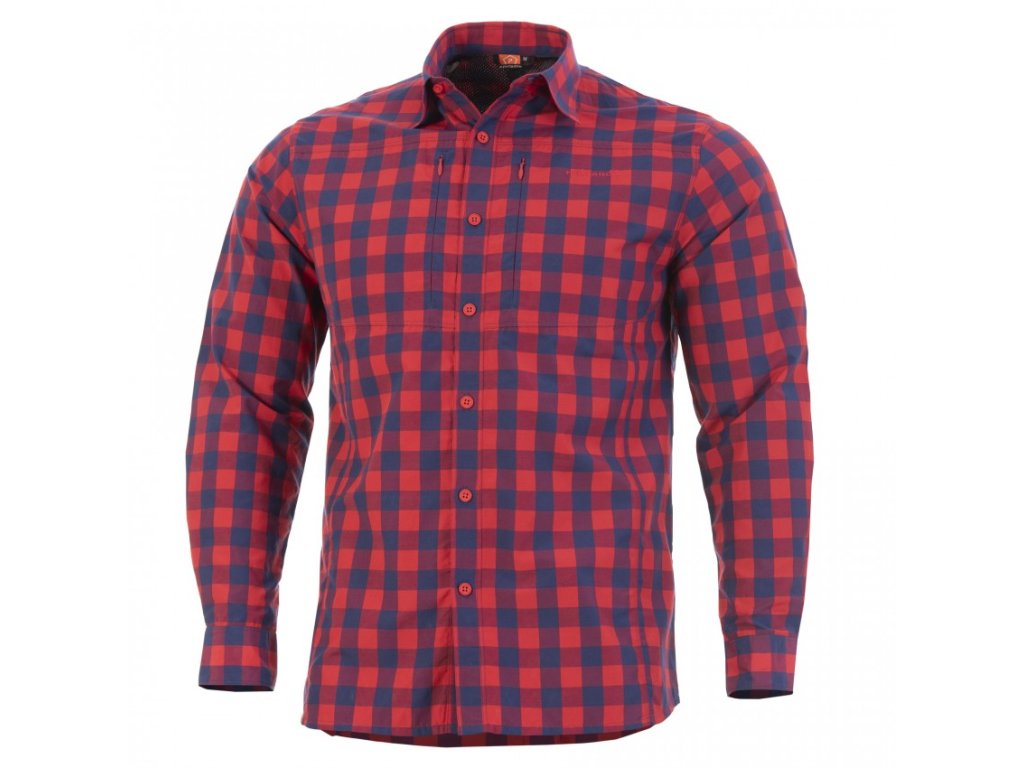 Košeľa Pentagon QT taktická Red Check  L (Hide weapon Nie, For professionals Nie, Veľkosť L)
