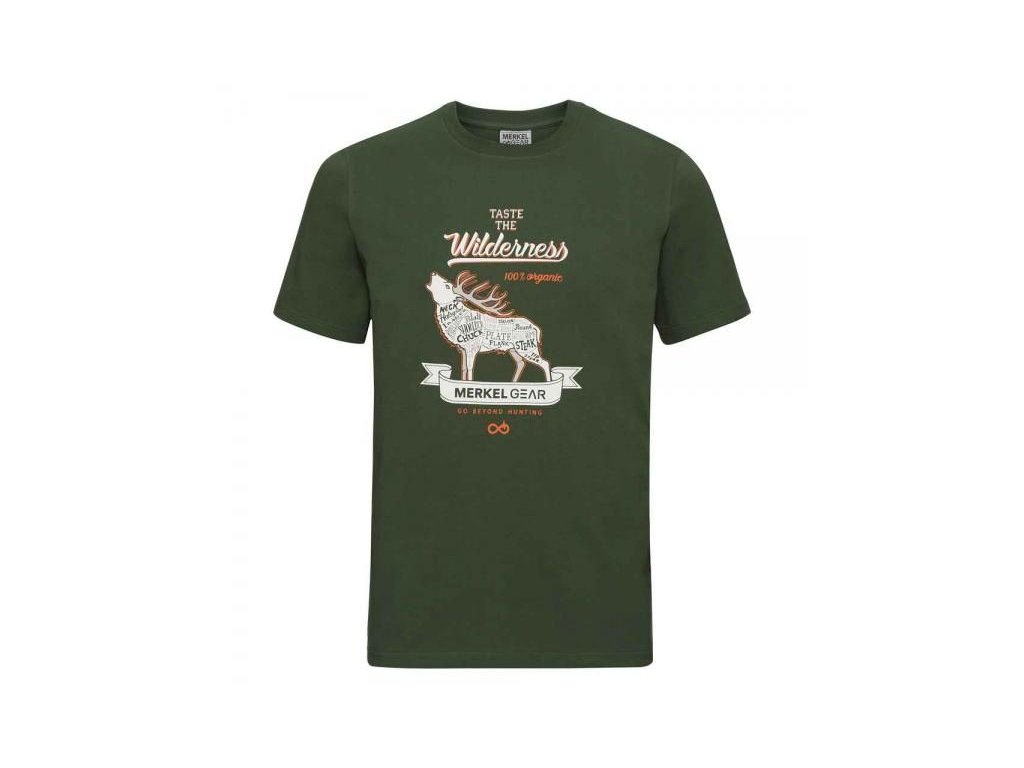 Pánske tričko Merkel Gear Organic-Stag S (Hide weapon Nie, For professionals Nie, Veľkosť S)