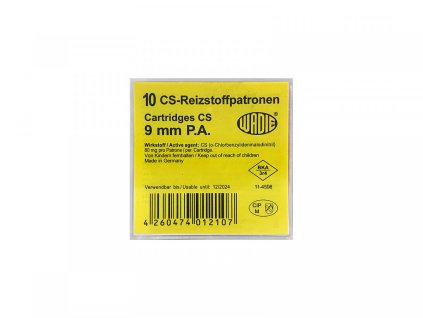 N%C3%A1bojky plyn. Wadie 9mm P.A. CS 10ks 845410