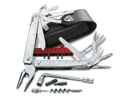 p 197 304 Victorinox 3.0338.L SwissTool Plus v kozenom puzdre