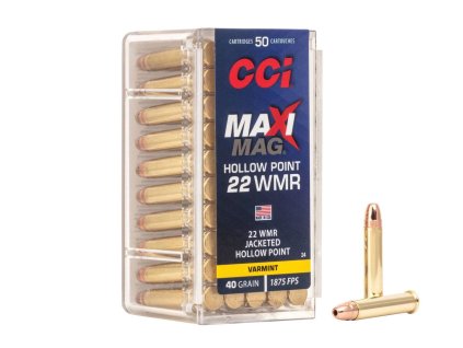 .22WMR CCI Maxi Mag HP 40gr 2%2C59g JHP 0024 a