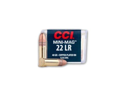 .22LR CCI Mini Mag 40gr 2%2C59g Copper Plated RN 100 ks 0030