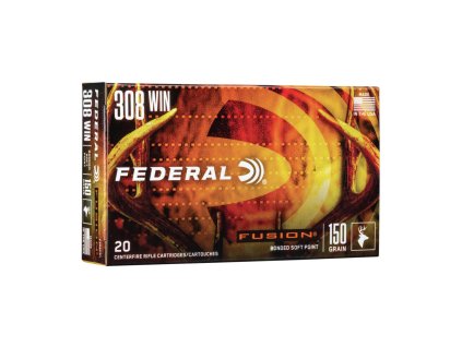 .308Win. Federal Fusion 150gr 9%2C72g SP F308FS1