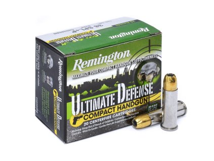 .38Special%2BP Remington Ultimate Defense Compact Handgun 125gr 8%2C10g JHP 28965