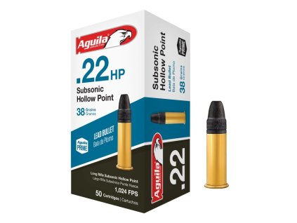 Aguila 22LR Subsonic Hollow Point 38gr 2%2C46g CP HP 50ks 1B220268