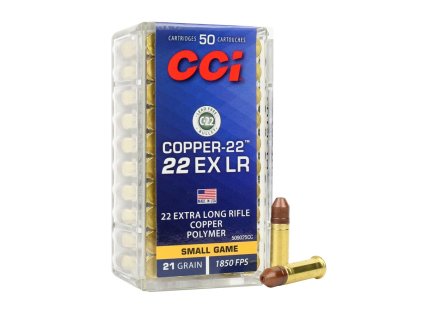 22EXLR CCI Copper 22 21gr 1%2C36g Copper Polymer HP 50ks 509025CC