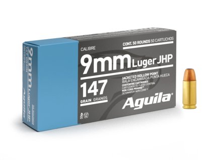 Aguila 9mm Luger 147gr 9%2C53g JHP 1E092151 635048 2