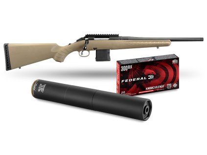Akciov%C3%BD%20set%20Ruger%20American%20Rifle%20Ranch%2026968%2C%20kal 3.%20.300BLK%20%2B%20%20Tlmi%C4%8D%20Stalon%20%2B%20N%C3%A1boje