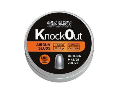 JSB Slug KnockOut .216 MKII 5%2C49mm 200ks 546222 200