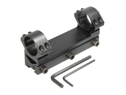 Jednodielna montáž  d=25,4 mm, Vysoká (Výška=21mm, pre 11mm rybinu)